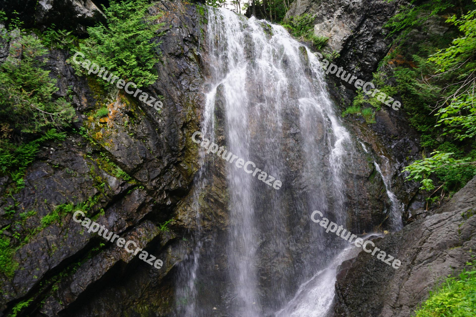 Waterfall on the rocks